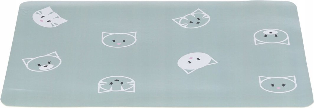Podk�adka pod miski, Mimi, dla kota, plastik, sza�wiowa, 44 x 28 cm 1