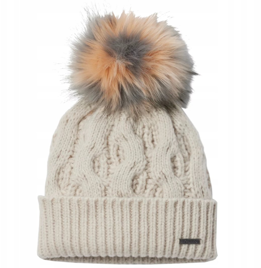 Columbia Boundless Days Cable Knit Pom Beanie 2092641278 Beżowe One size 1