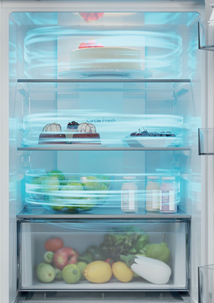 Built-in refrigerator with freezer CANDY ECNBQT3518E, 178 cm 1