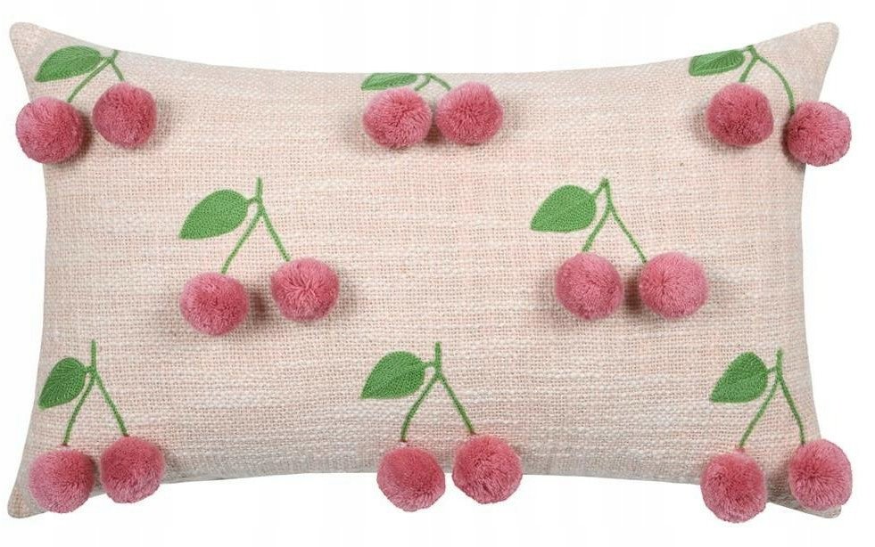 Poduszka ozdobna w wiśnie, CHERRIES, 30 x 50 cm 1