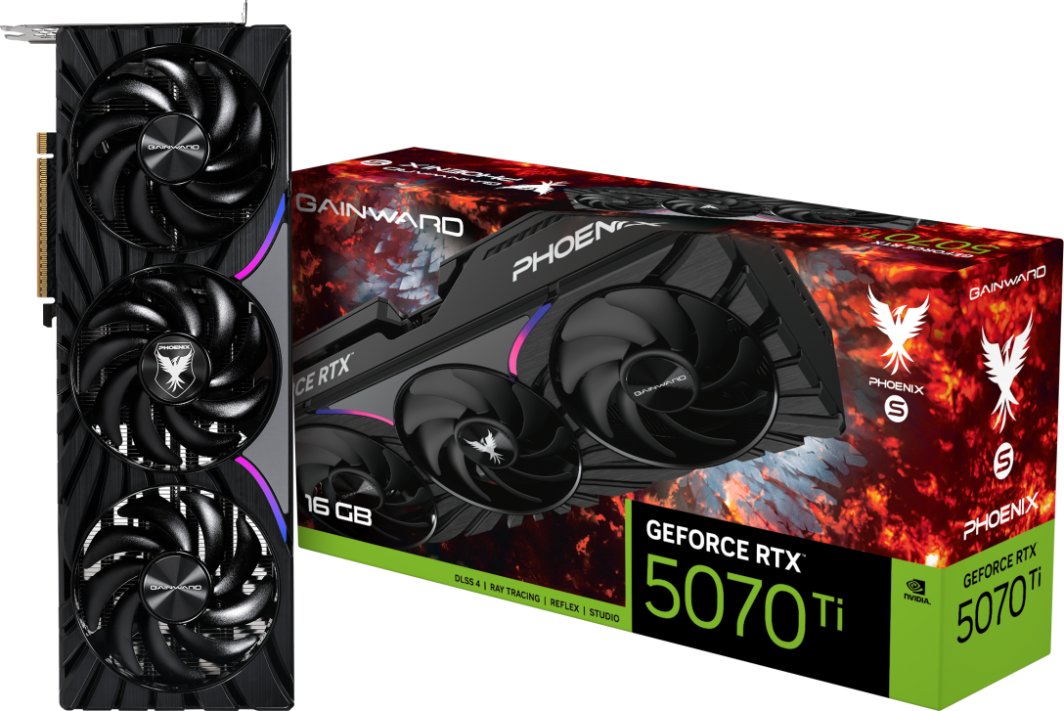 Karta graficzna Gainward GeForce RTX 5070 Ti Phoenix-S 16GB GDDR7 DLSS4 (NE7507T019T2-GB2031K) 1