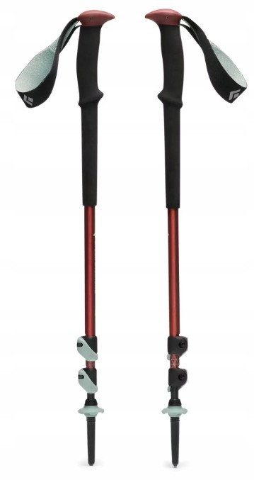 Trekkingstöcke Trail(rot/mint, 1 Paar, 100-140 cm) 1