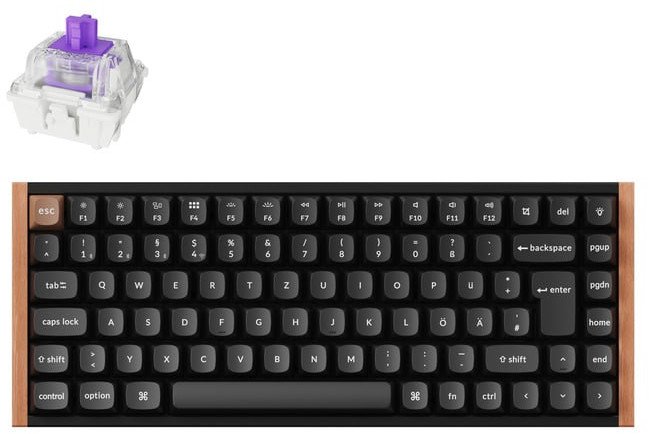 Keychron K2 HE Knob 75% Alu RGB Gateron Magnetic bk H 1