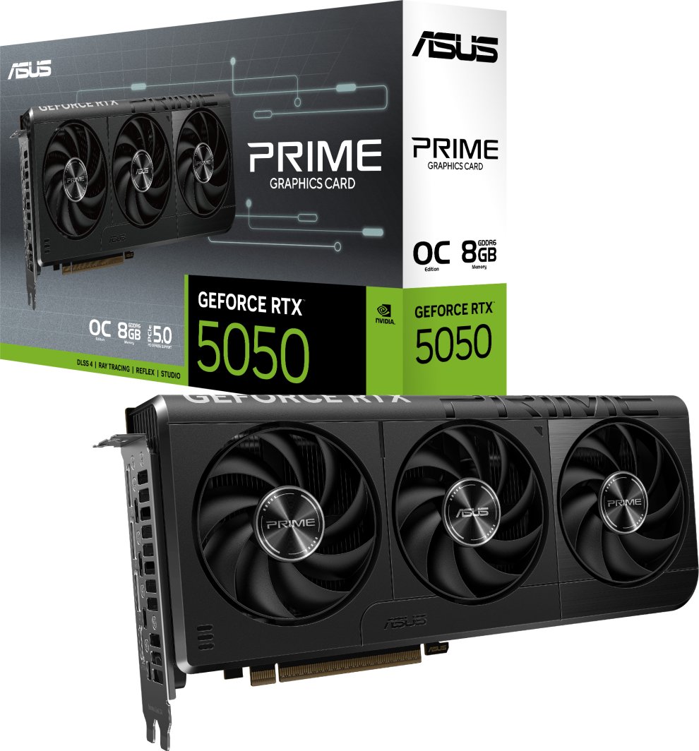 Karta graficzna Asus Prime GeForce RTX 5050 OC 8GB GDDR6 DLSS4 (PRIME-RTX5050-O8G) 1