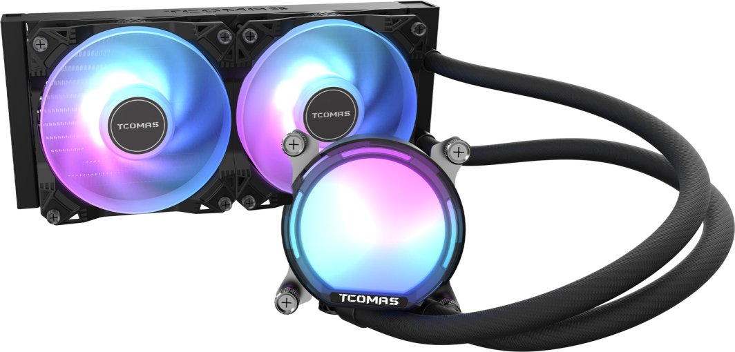 Chłodzenie wodne Tcomas LE100 240 Czarne 1