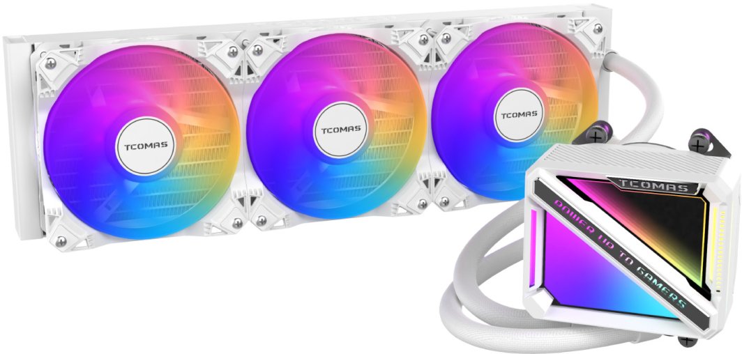 Chłodzenie wodne Tcomas LE200 360 Białe 1