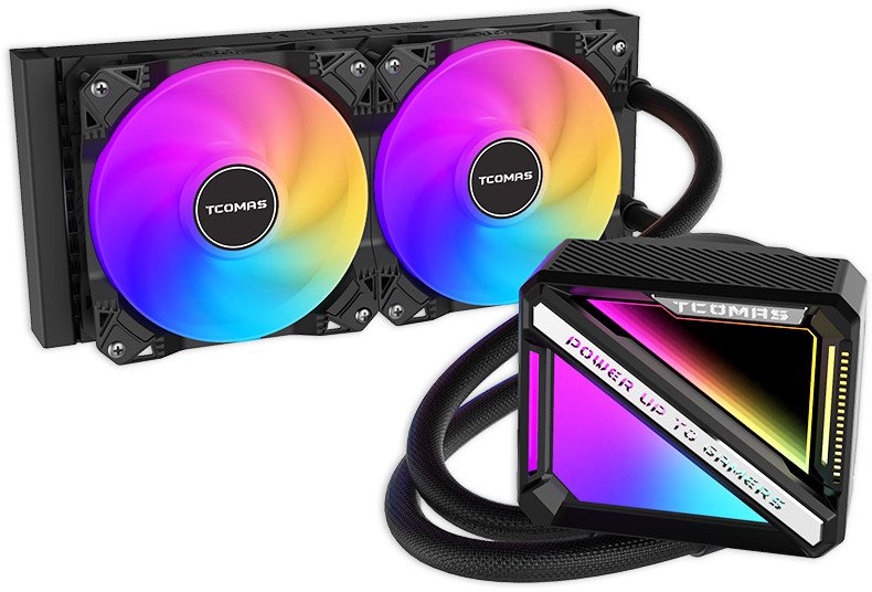 Chłodzenie wodne Tcomas LE200 240 Czarne 1