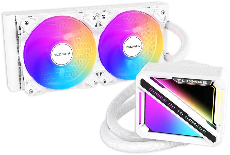 Chłodzenie wodne Tcomas LE200 240 Białe 1