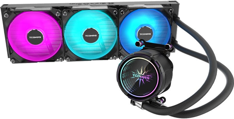 Chłodzenie wodne Tcomas LA200 360 Czarne 1