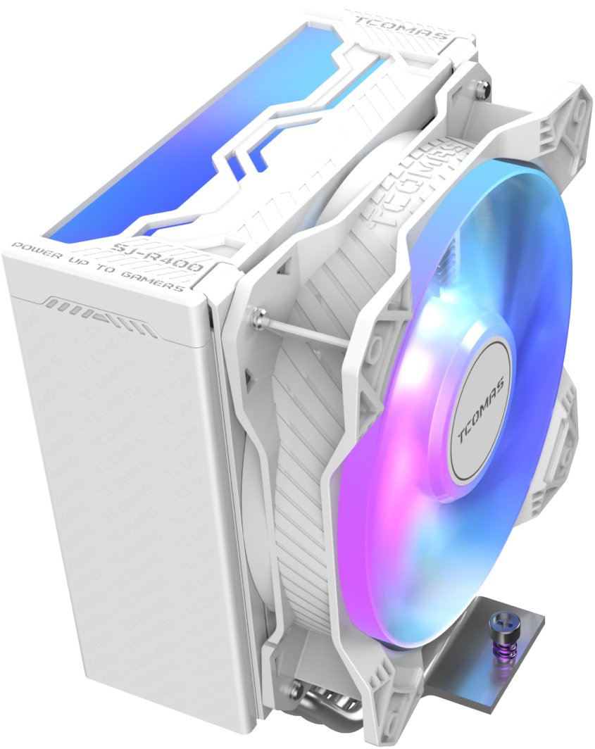 Chłodzenie CPU Tcomas SJ-R400 4HP Białe 1