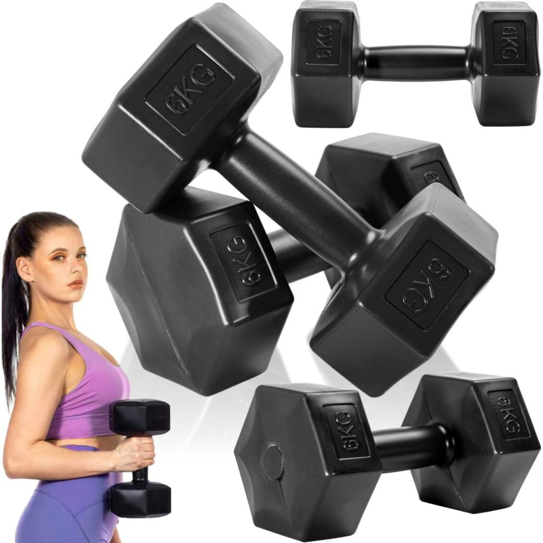 Zestaw 2 hantli KRONOS hantle 2x6 kg 1