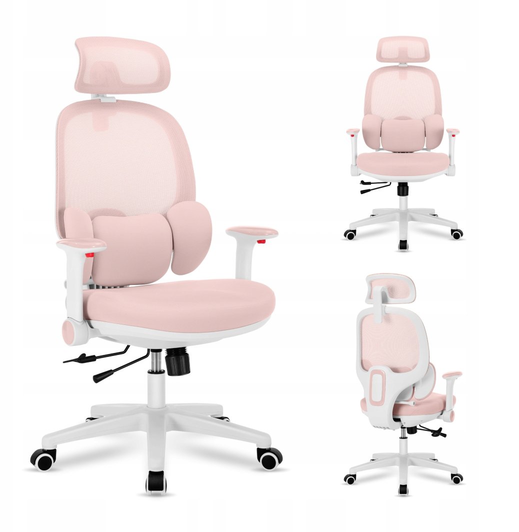Fotel Obrotowy Regulowany Dla Dzieci I Młodzieży Mark Adler Junior 6.3 Pink 1