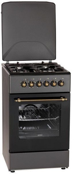 Kuchnia gazowo-elektryczna Retro Designe MPM-56-KRM-13 czarna 1