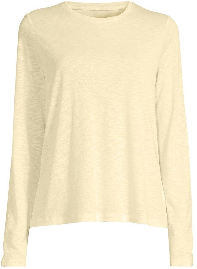 Koszulka damska treningowa Casall Soft Texture Long Sleeve żółty 1