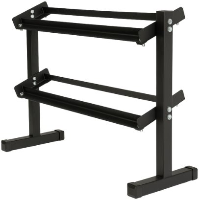 Stojak na hantle 2-poziomowy Compact UNDERFIT regulowana szerokość 350 kg 1