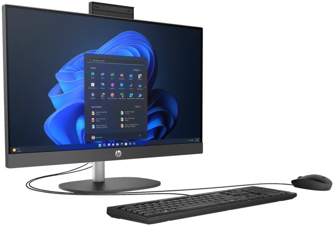 Komputer All in One HP ProOne 240 G10 / 8T2W5ES / Intel i5-13 / 16GB / SSD 512GB / Intel Xe / FullHD / FreeDos / Czarny 1