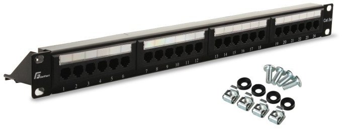 Patch Panel Utp Cat.5E 24 Porty Pgf-5Eutp24-B4 Getfort 1