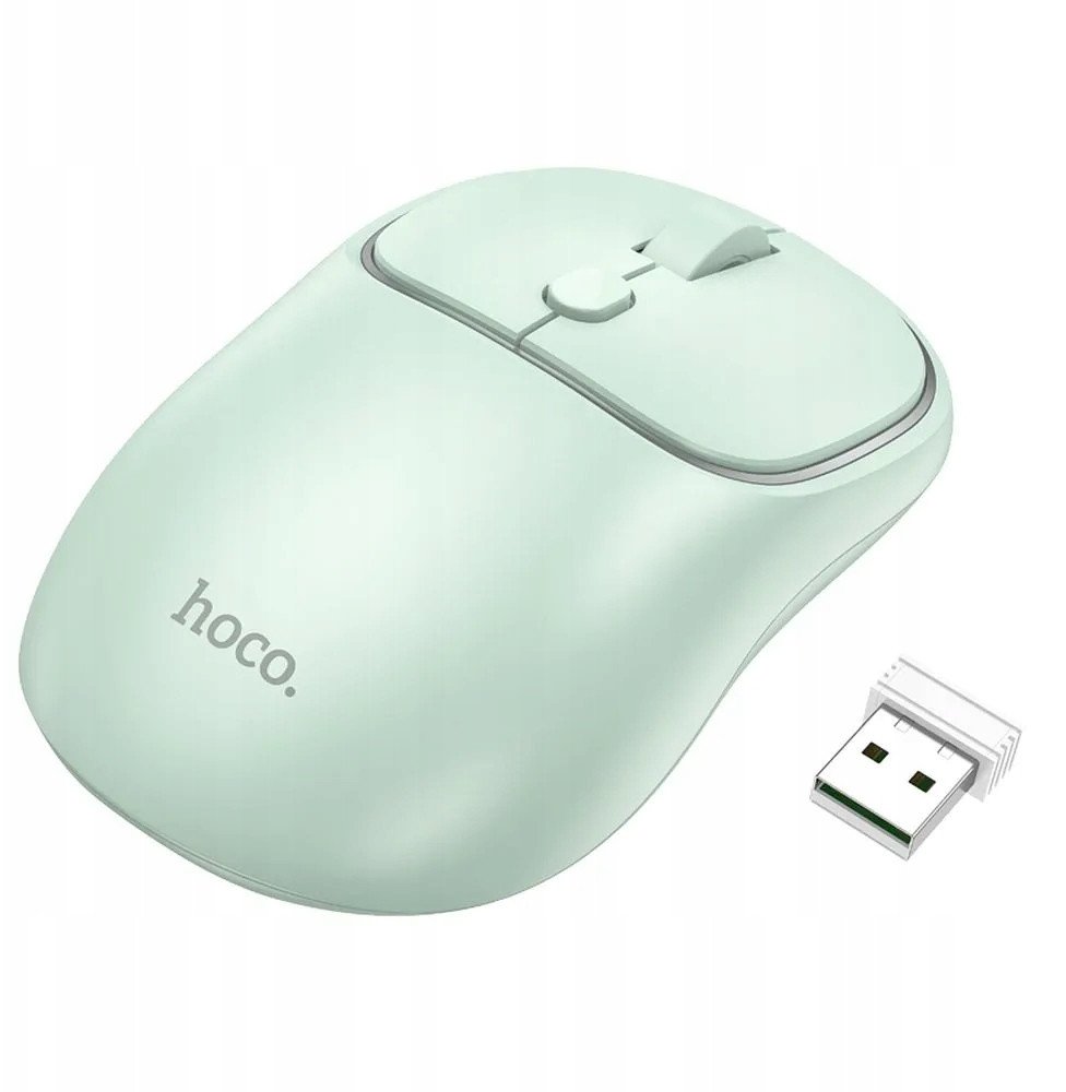 Myszka bezprzewodowa Hoco 2,4G 1600 dpi GM25 zielona 1