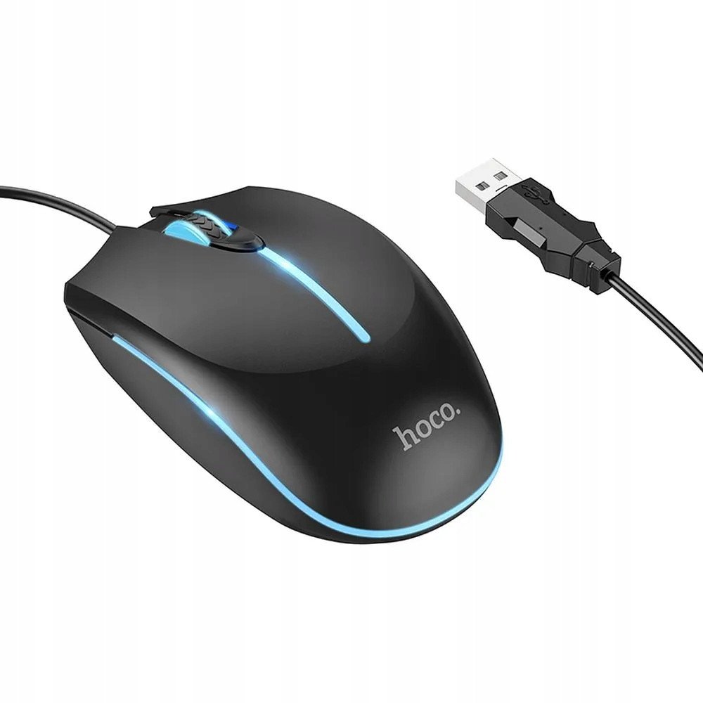 Myszka przewodowa gamingowa Hoco USB A 2400 dpi GM37 czarna 1