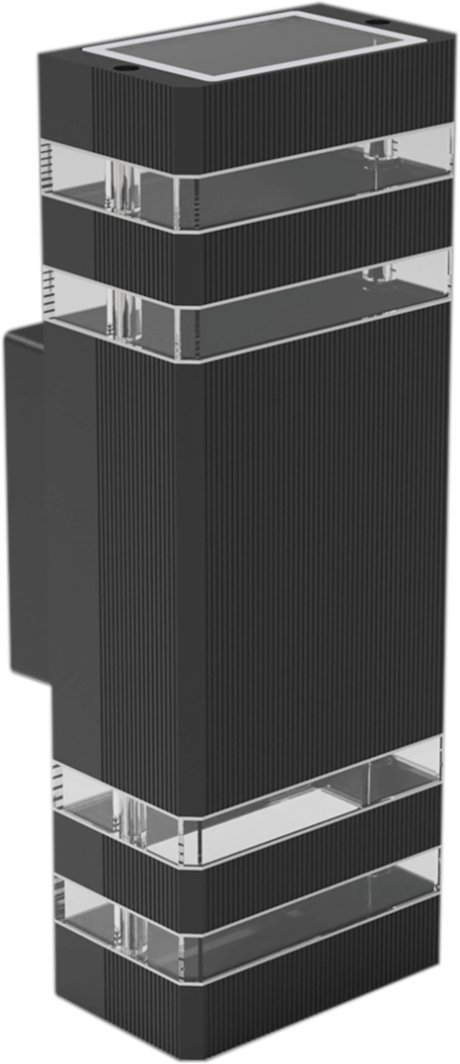 Prostokątny kinkiet elewacyjny Vini EKO0734 Eko-light IP54 metal czarny 1