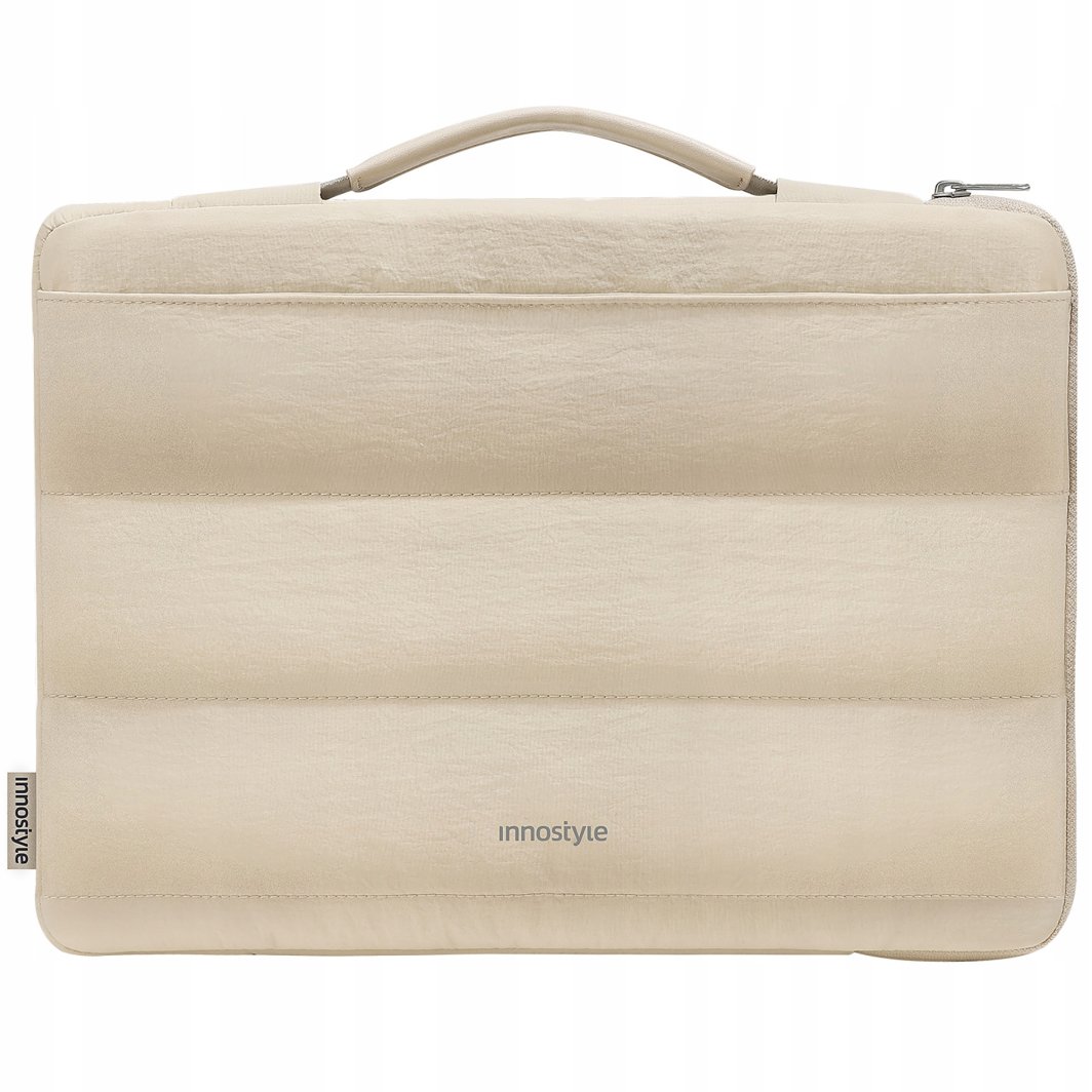 INNOSTYLE DAMSKA TORBA NA LAPTOPA 13 14 WODOODPORNA STRATUS SLEEVE BEŻOWA 1