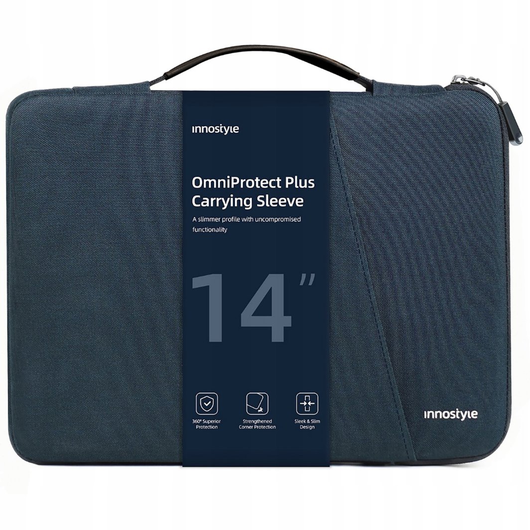 INNOSTYLE TORBA NA LAPTOPA 13 14 WODOODPORNA ETUI OMNIPROTECT PLUS NIEBIESKA 1