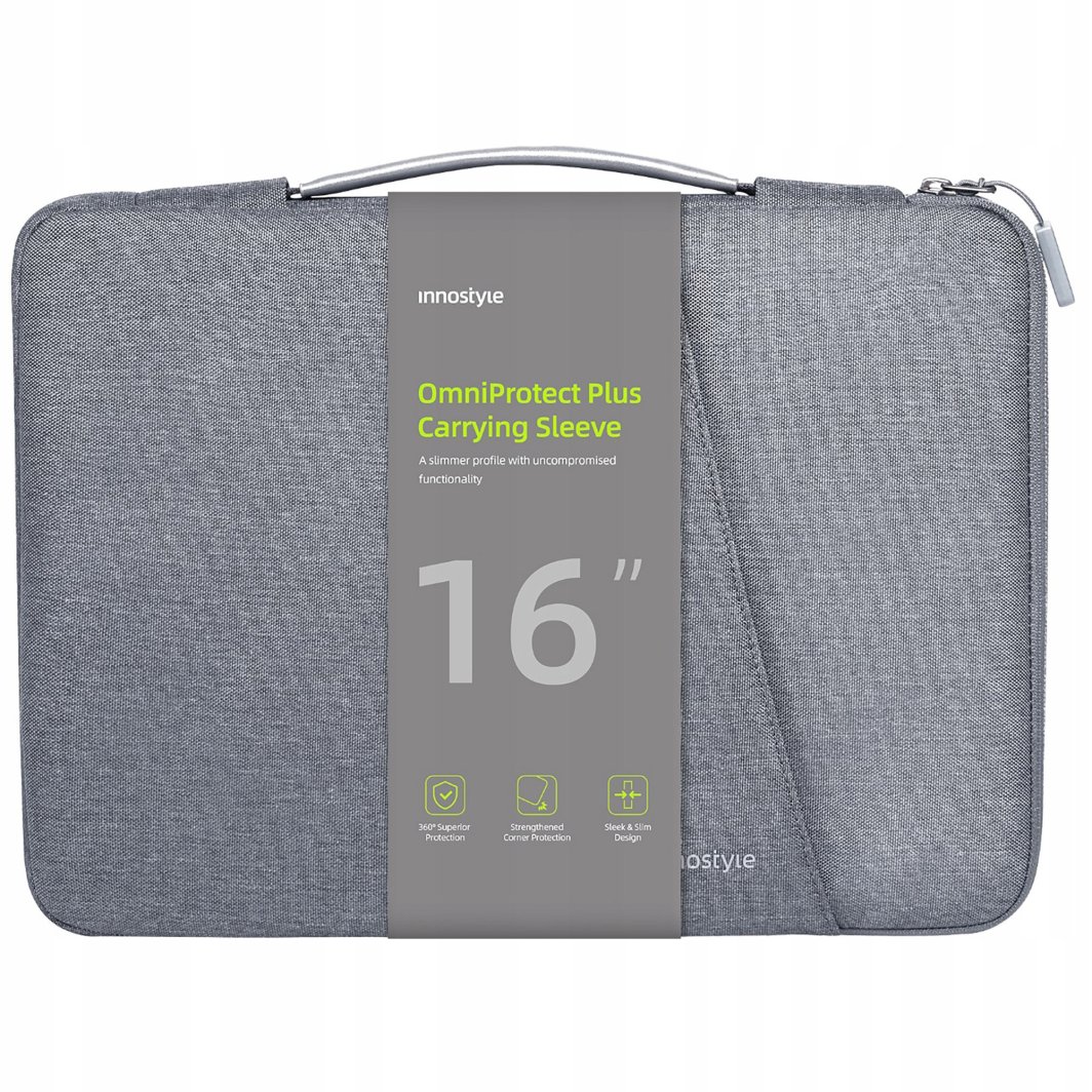INNOSTYLE TORBA NA LAPTOPA 15 6 16 WODOODPORNA ETUI OMNIPROTECT PLUS SZARA 1