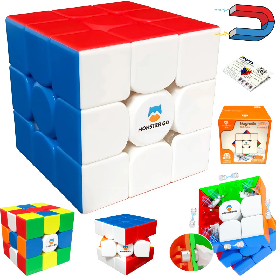 KOSTKA RUBIKA 3x3 MAGNETYCZNA GAN MONSTER GO PROFESJONALNA UKŁADANKA ŁAMIGŁÓWKA 1
