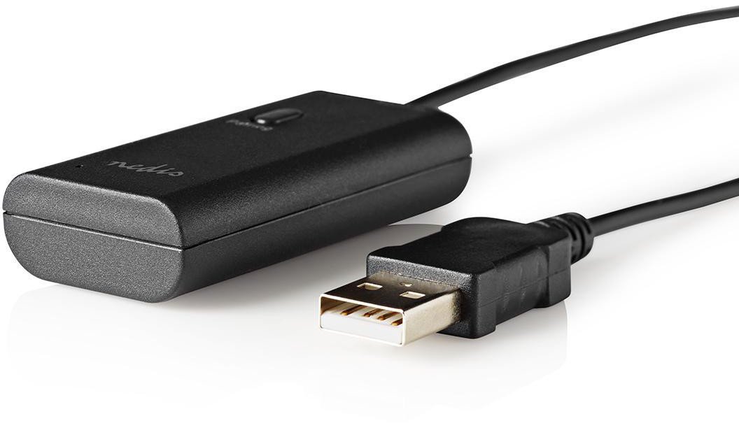 Nadajnik Bluetooth Nedis BTTR050BK AUX/USB SBC Do 1 urządzenia Czarny 1