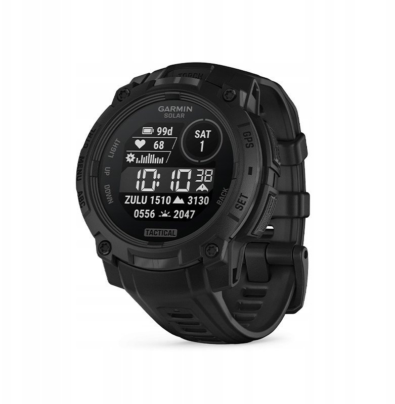 Garmin Instinct® 3 – 45 mm, Solar, Tactical Edition, Black with Black Band 1