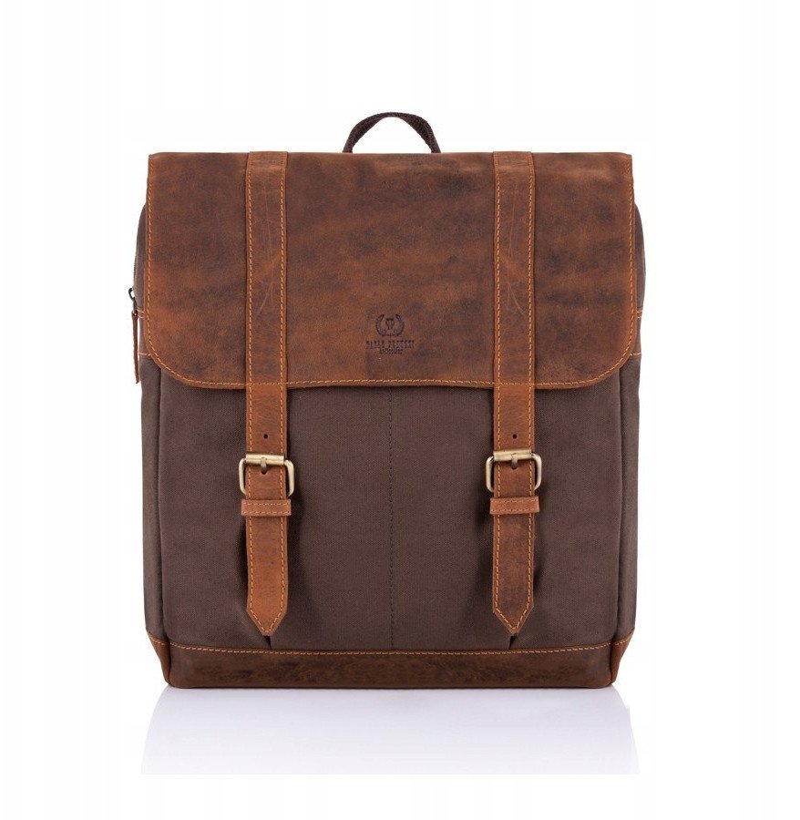 Duży męski plecak vintage Paolo Peruzzi T-29-BR 1