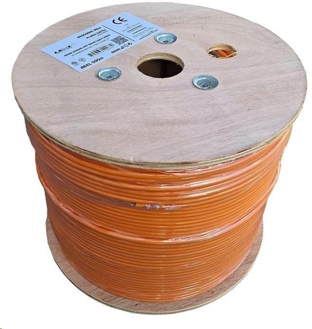 UTP kabel LEXI-Net Cat5E, drát, LS0H (B2ca s1a,d0,a1), oranžový, 500m, cívka 1