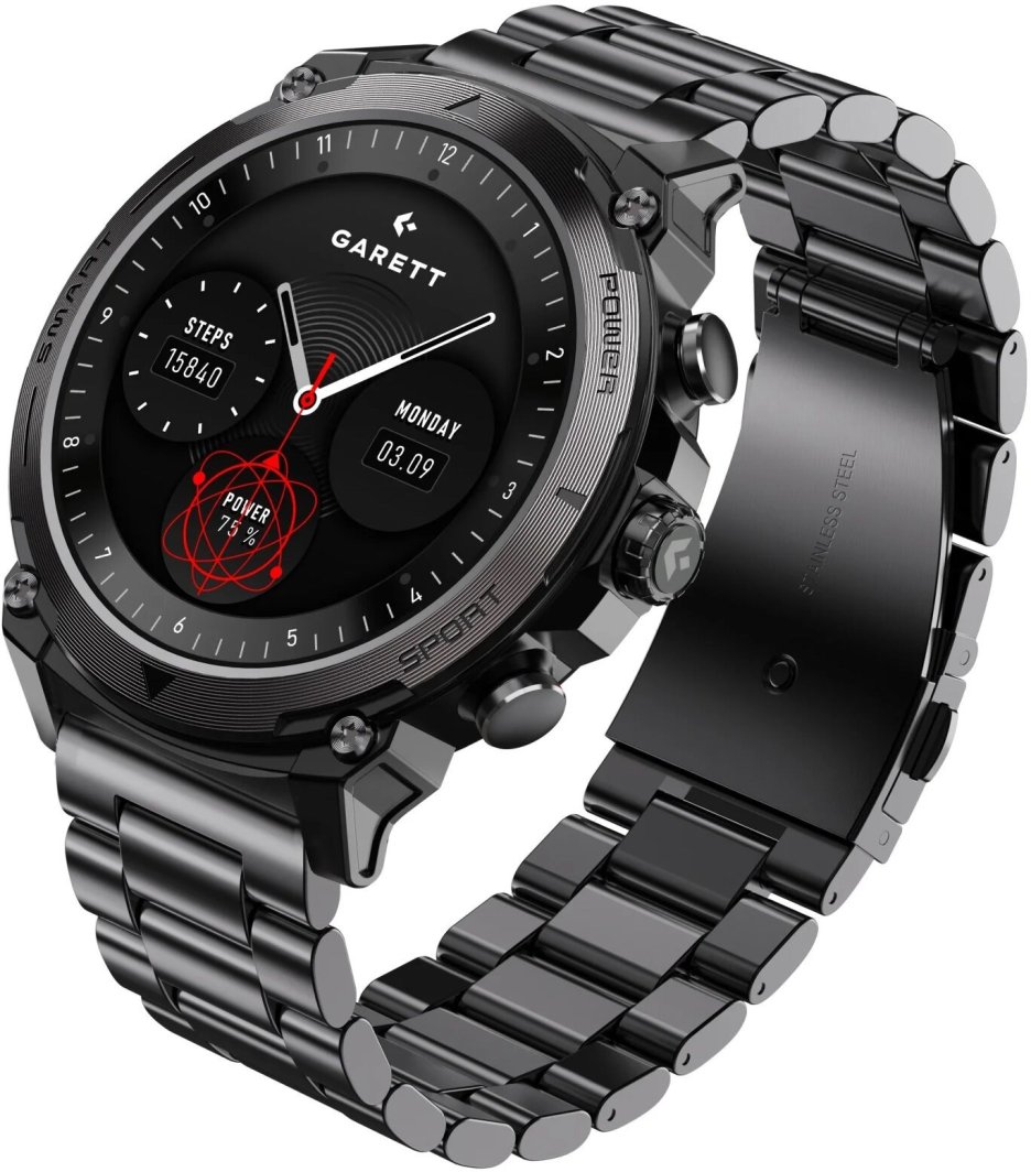 Smartwatch Garett Atom Czarny  (5904238486856) 1