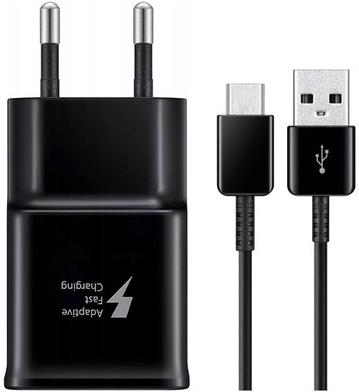 Ładowarka sieciowa 15W Samsung FastCharge EP-TA200 + kabel USB typ C ORYG 1
