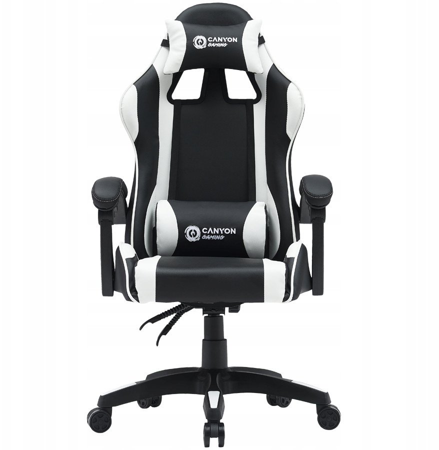 CANYON Fotel Gamingowy Core SGCH2 Czarno - Biały 1