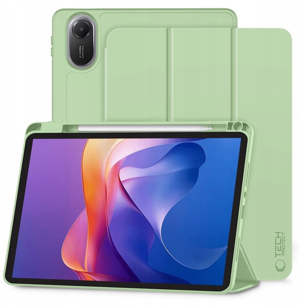 Tech-Protect SC Pen dėklas skirtas Xiaomi Redmi Pad 2 11.0 - žalios spalvos 1