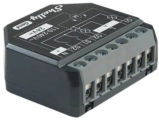 Shelly Relais "2PM Gen4" WLAN max. 16A 2 Kanäle BT Matter Zigbee Messfunktion Unterputz 1