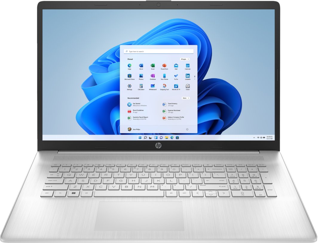 Laptop HP 17-cp3055cl / 9X495UA / AMD Ryzen 5 / 16GB / SSD 1TB / Radeon / HD+ / Dotyk / Win 11 Pro / Srebrny 1