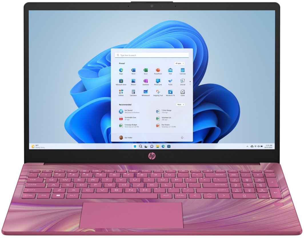 Laptop HP 15-FD0239 / A4DP0UA / Intel N200 / 16GB / SSD 1TB / Intel UHD / HD / Win 11 Pro / Czerwony 1