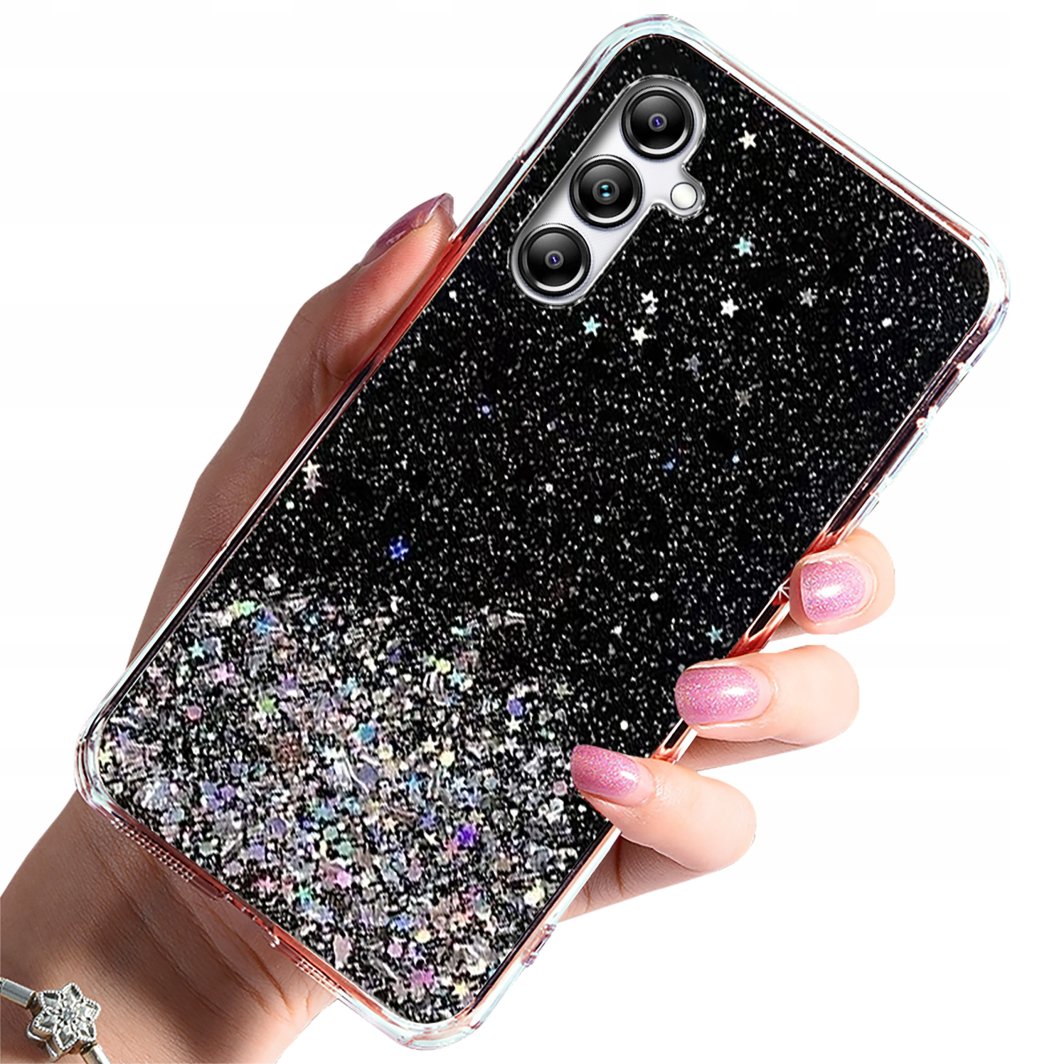 Etui do Samsung Galaxy A25 5G CASE BROKAT PLECKI SILICONE + SZKŁO 9H 1