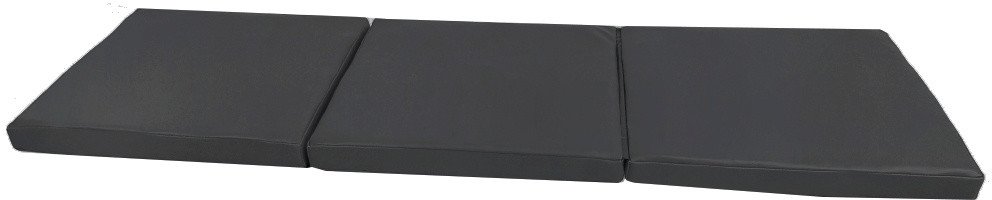 Materac gimnastyczny KIDS 150x50x5 cm 3-częściowy składany grafitowy 1