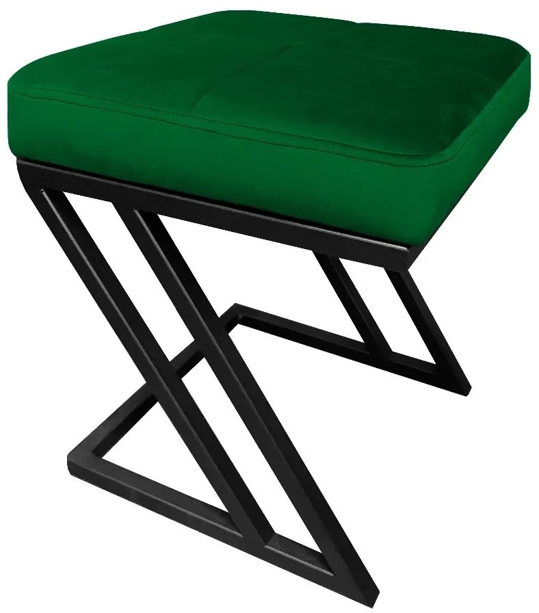 Pufa ZAZU MG VELVET zielona ATOS 1
