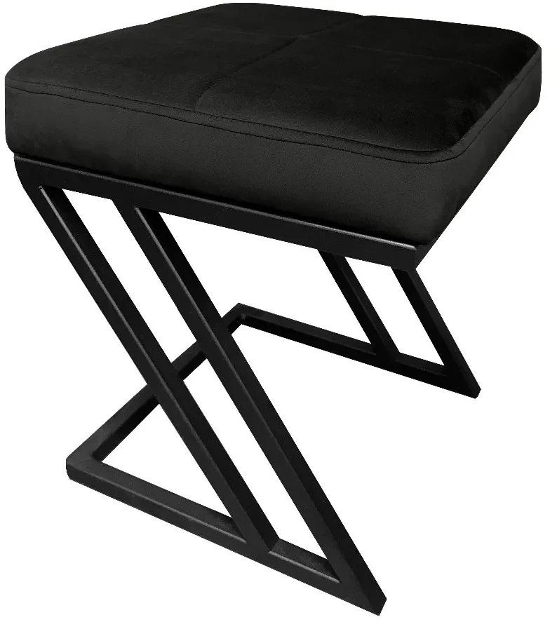 Pufa ZAZU MG VELVET czarna ATOS 1