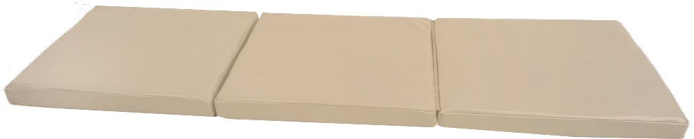 Materac gimnastyczny KIDS 150x50x5 cm 3-częściowy składany beżowy 1