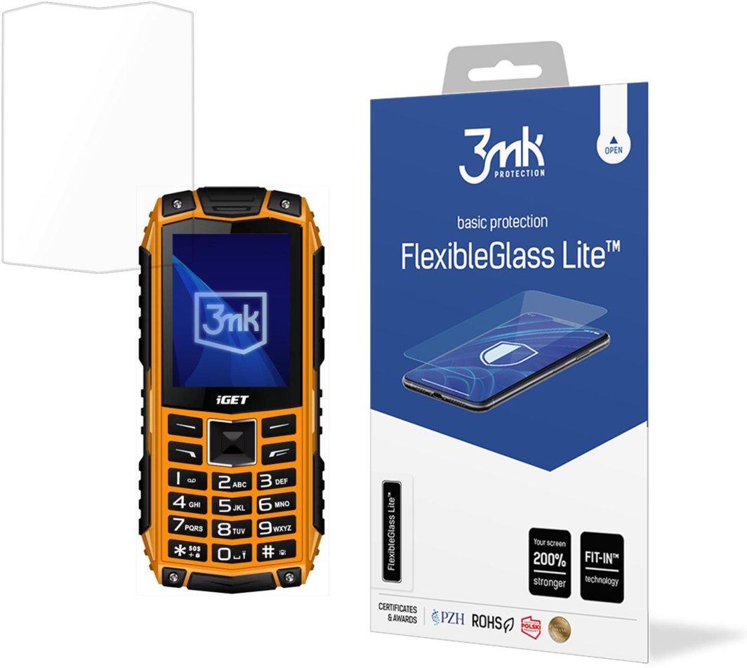 IGET DEFENDER D10 - 3MK FLEXIBLEGLASS LITE