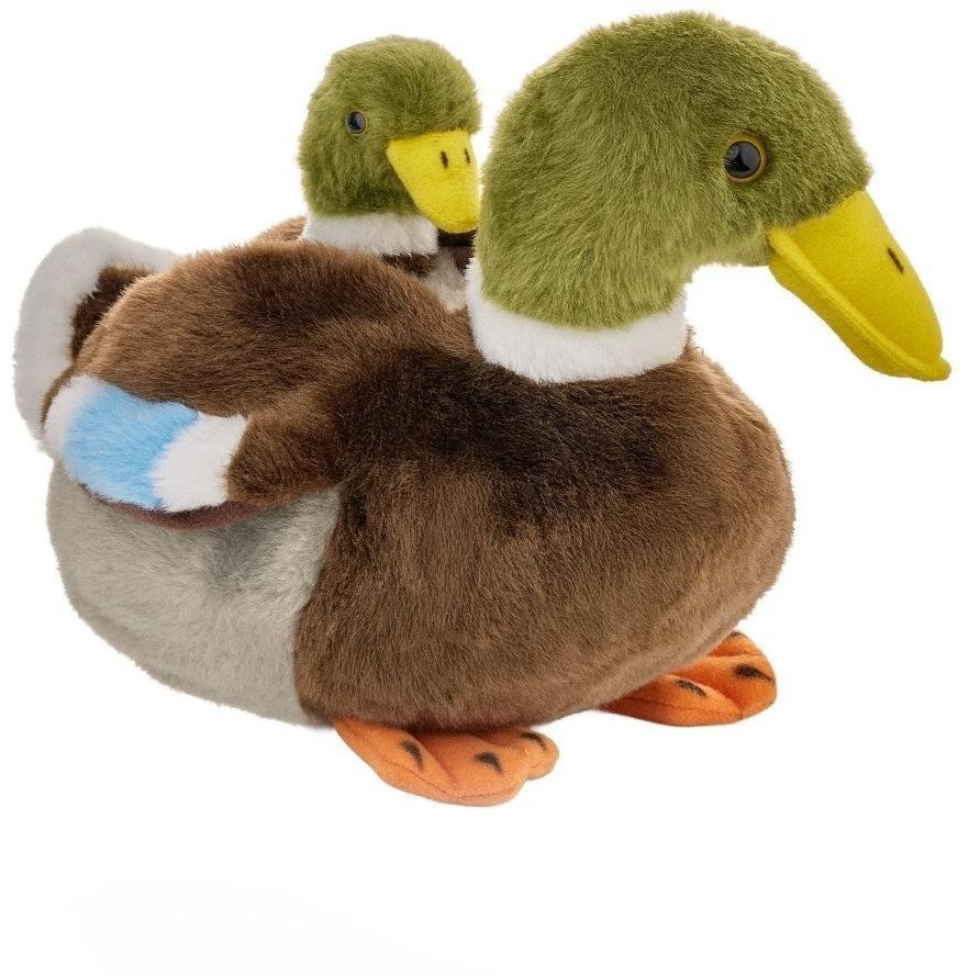 Kaczka krzyżówka z dzieckiem 20cm 1