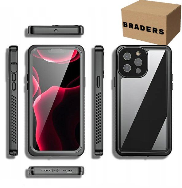 Wodoodporne etui IP68 czarne do Apple iPhone 16e MagSafe - pancerna ochrona 1