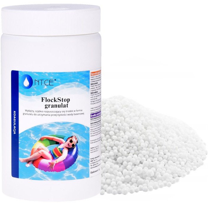 Flockstop granulat do koagulacji wody w basenie 1KG koagulat BA0574 EDUKAMP 1