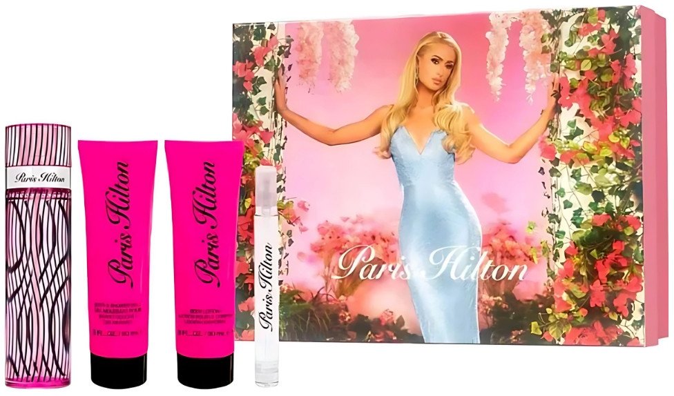 Paris Hilton Paris Hilton zestaw woda perfumowana spray 100ml + balsam do ciała 90ml + żel pod prysznic 90ml + woda perfumowana 1