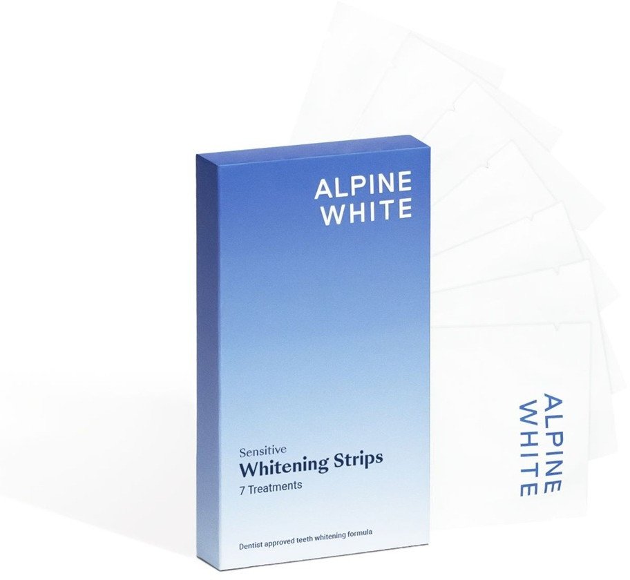 Alpine White Whitening Strips Sensitive paski wybielające do zębów wrażliwych 14szt